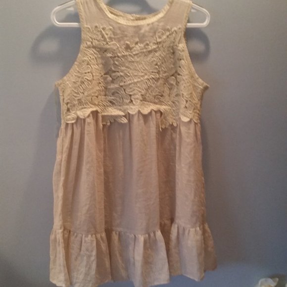 Umgee Kindred People sleeveless crochet top dress NWT - Picture 1 of 5